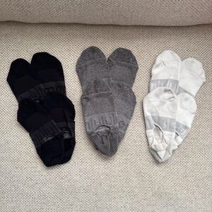 lululemon athletica Women's Socks - Black, Gray, and White